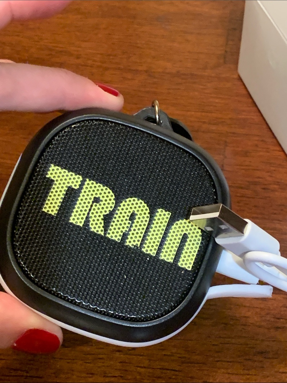Memoramblia powerful tiny light speaker from TRAIN concert with hook , charger C
